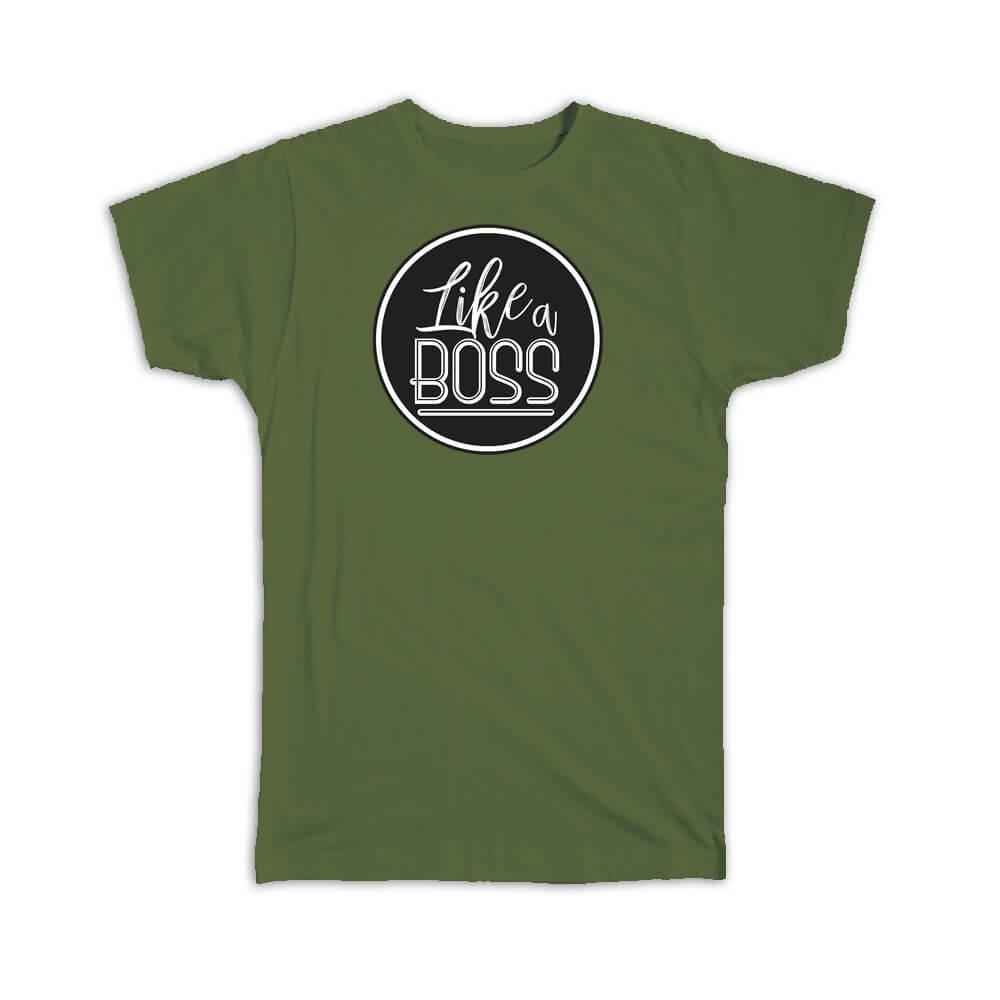 T T Shirt Like A Boss Red Stripes Office Coworker Unisex Ebay