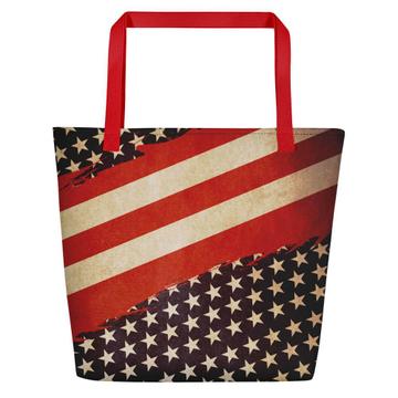 Americana : Gift Beach Bag USA America United States of America Flag