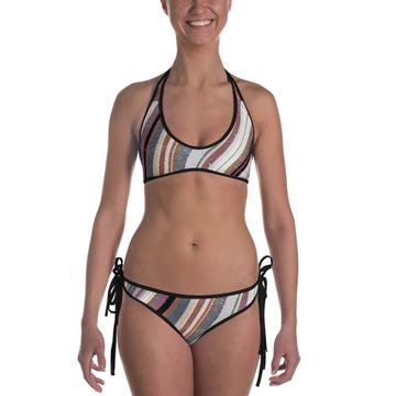 Stripes Vintage : Gift Bikini Classic Home Decor Pastel Abstract Pattern Shapes Neutral