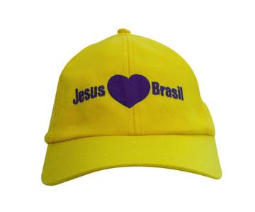 Jesus Loves Brasil : Gift Cap Brazil Catholic God Christian