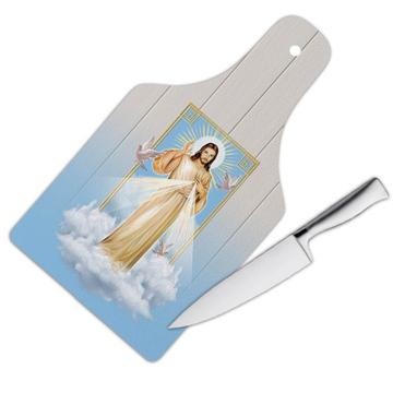 Merciful Jesus : Gift Cutting Board Catholic Religious Divine Mercy Christ