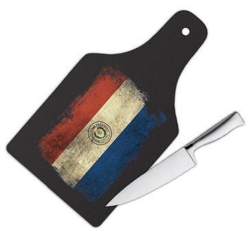 Paraguay Paraguayan Flag : Gift Cutting Board South America Latin Country Vintage Souvenir Art Print