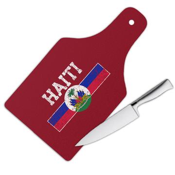 Haitian Flag Coat Of Arms : Gift Cutting Board Haiti Independence Day Pride National Symbol