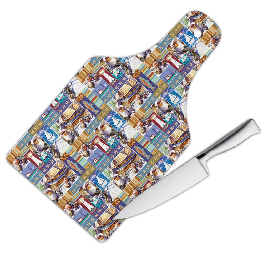 Gift Cutting Board : Sea Adventure Travel Friends Shells Fish Boat For You With