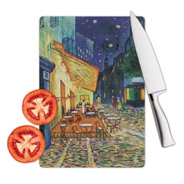 Peach Night Sky Vincent Van Gogh : Gift Cutting Board Famous Oil Painting Art Artist Painter