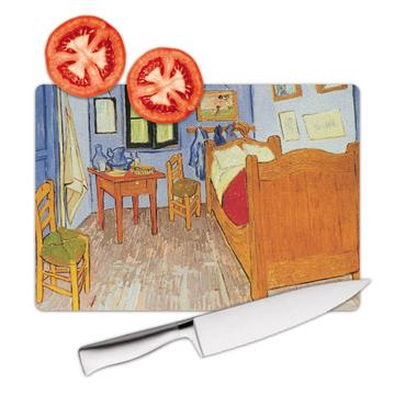 Vincent Van Gogh Bedroom in Arles : Gift Cutting Board Famous Oil Painting Art Artist Painter