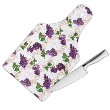 Grape Bunches Grapes : Gift Cutting Board Fruit Fruits Lover Wine Kitchen Table Decor Towel Print