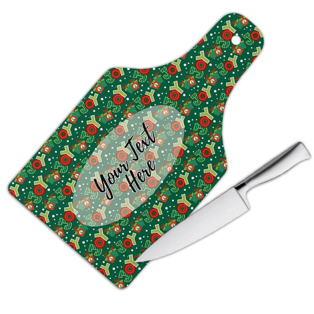 Geschenk Schneidebrett: Freude gestempelt Buchstaben Banner Girlande Wanddeko Weihnachten Neu - Bild 4 von 7