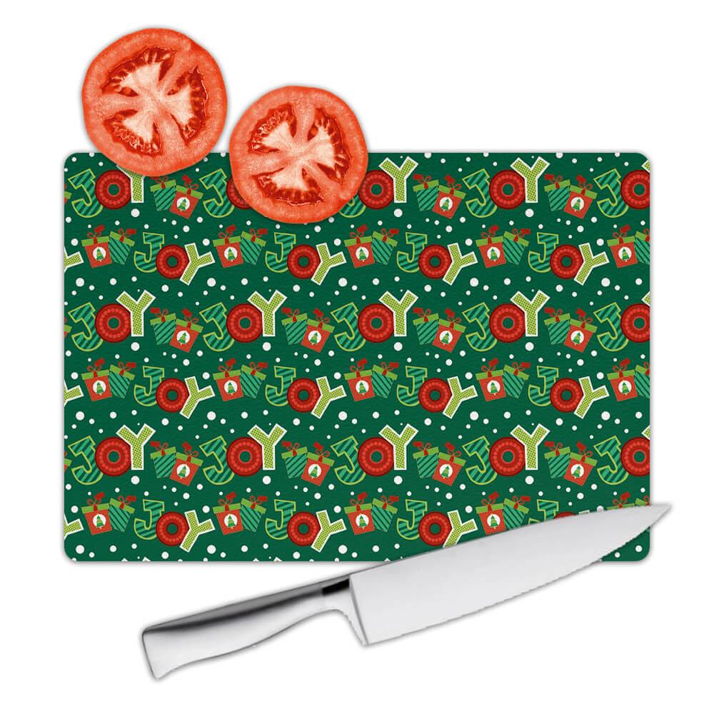 Geschenk Schneidebrett: Freude gestempelt Buchstaben Banner Girlande Wanddeko Weihnachten Neu - Bild 5 von 7