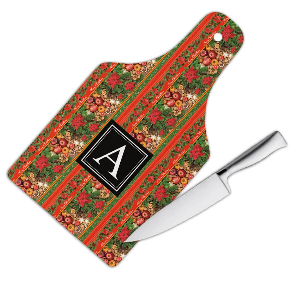 New Year Celebration Pattern Arabesque Gift Cutting Board Details about   Christmas Fruits