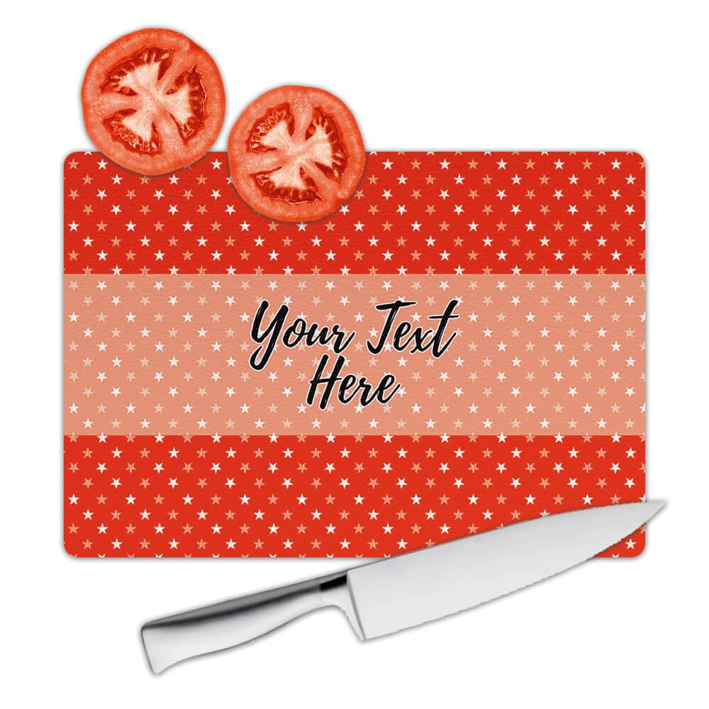 Gift Cutting Board : Stars Pattern Abstract Shape Contemporary