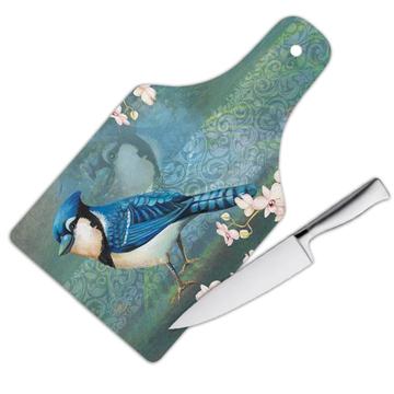 Blue Jay : Gift Cutting Board Bird Lover Cute Decor Birdism Bird Watcher