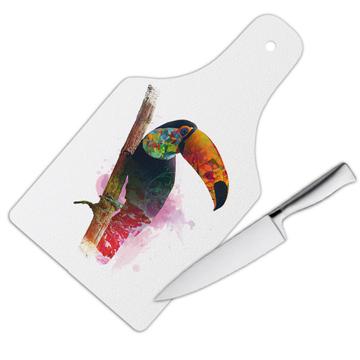 Toucan Photography Color Print : Gift Cutting Board Wild Bird Jungle Tropical Nature Beauty