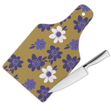 Violet Daisy Daisies Print : Gift Cutting Board Feminine For Her Mother Best Friend Birthday Flowers Art