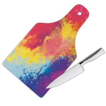 Watercolor Abstract : Gift Cutting Board For Painting Teacher Artist Painter Birthday Coworker Friend