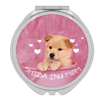 Shiba Inu Bucket Mom : Gift Compact Mirror Dog Puppy Pet Pink Mothers Day Animal Cute