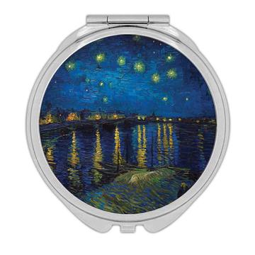 Starry Night Vincent Van Gogh : Gift Compact Mirror Famous Oil Painting Art Artist Painter