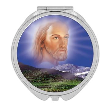Jesus Christ : Gift Compact Mirror Catholic Religious Saint Religion Classic Faith