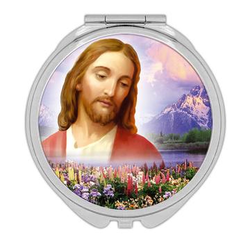 Jesus Christ : Gift Compact Mirror Catholic Religious Religion Classic Faith