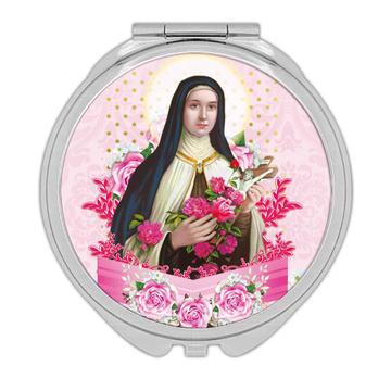 Saint Thereze of Liseux : Gift Compact Mirror Catholic Religious Religion Classic Faith
