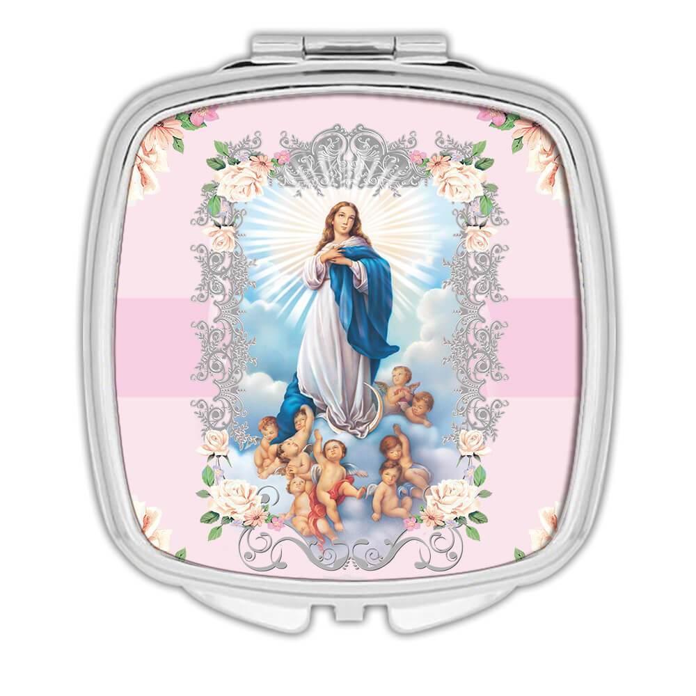 Gift Compact Mirror : Our Lady of Immaculate Conception Catholic Virgin Saint - Picture 3 of 3