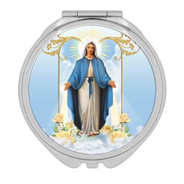 Our Lady of Grace : Gift Compact Mirror Catholic Saint Religious Virgin Mary