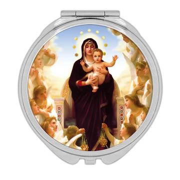 Our Lady of the Angels : Gift Compact Mirror Catholic Religious Virgin Mary