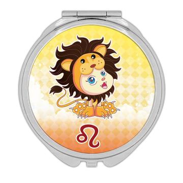 Leo : Gift Compact Mirror Signs Zodiac Esoteric Horoscope Astrology