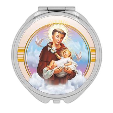 Saint Anthony of Padua : Gift Compact Mirror Catholic Religious Religion Classic Faith