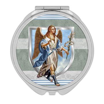 Saint Gabriel The Archangel : Gift Compact Mirror Catholic Angel Religious