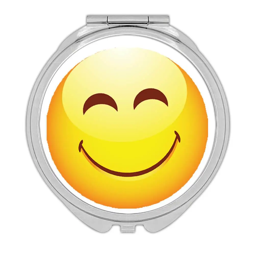 Smiley Face Emoji Keychain / Mirror