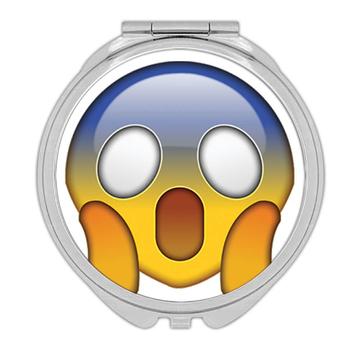 Appaled Emoji : Gift Compact Mirror Emoticon Geek Cute Funny Computer Social Media