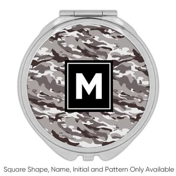 Grey Camo : Gift Compact Mirror Camouflage Military Pattern Decal Wrap Around