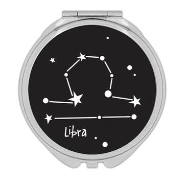 Libra : Gift Compact Mirror Zodiac Sign Esoteric Horoscope Astrology