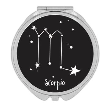 Scorpio : Gift Compact Mirror Zodiac Signs Esoteric Horoscope Astrology