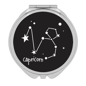 Capricorn : Gift Compact Mirror Zodiac Signs Esoteric Horoscope Astrology