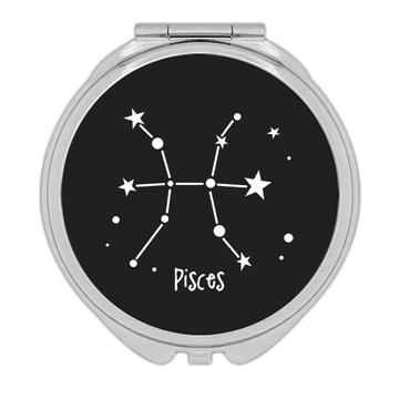 Pisces : Gift Compact Mirror Zodiac Signs Esoteric Horoscope Astrology