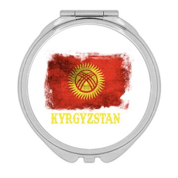 Kyrgyzstan Kyrgyz Flag : Gift Compact Mirror Asia Asian Proud Country Souvenir Patriotic Vintage Art