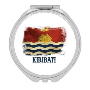 Kiribati Kittitian Flag : Gift Compact Mirror Oceania Country Souvenir Australia Island National Pride Art