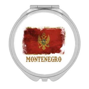 Montenegro Montenegrin Flag : Gift Compact Mirror Proud European Country Vintage Souvenir National