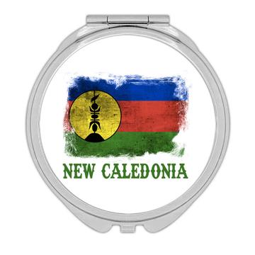 New Caledonia Flag : Gift Compact Mirror South Pacific Country Vintage Souvenir Australia Oceania Pride