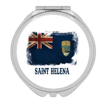 Saint Helena Flag : Gift Compact Mirror Africa African Island Country National Souvenir Distressed Art
