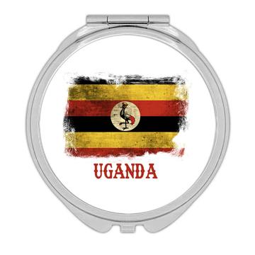 Uganda Ugandan Flag : Gift Compact Mirror Africa African Country National Souvenir Vintage Art Proud