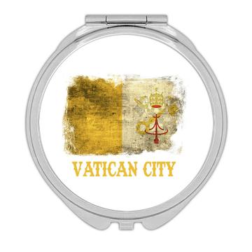 Vatican City Flag : Gift Compact Mirror Rome Italy Catholic Church Pope Europe Country Souvenir Art