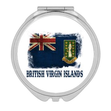 British Virgin Islands Flag : Gift Compact Mirror Islander Pride North America Country National Souvenir