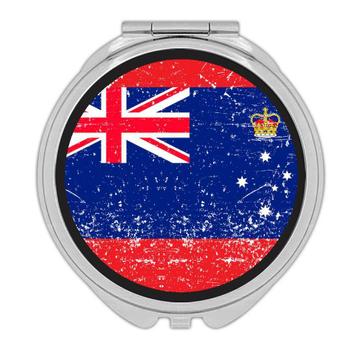 Australia : Gift Compact Mirror Flag Retro Artistic Australian Expat Country