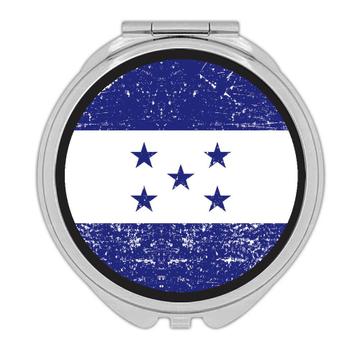 Honduras : Gift Compact Mirror Flag Retro Artistic Honduran Expat Country