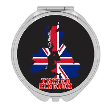 HOME Map United Kingdom : Gift Compact Mirror British England Flag Expat Country Souvenir
