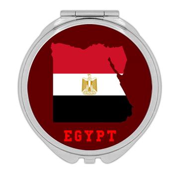 Egypt MAP Flag : Gift Compact Mirror Egiptian Epat Country Pride