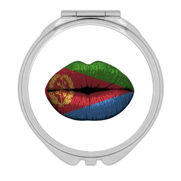 Lips Eritrean Flag : Gift Compact Mirror Eritrea Expat Country For Her Woman Feminine Lipstick Souvenir